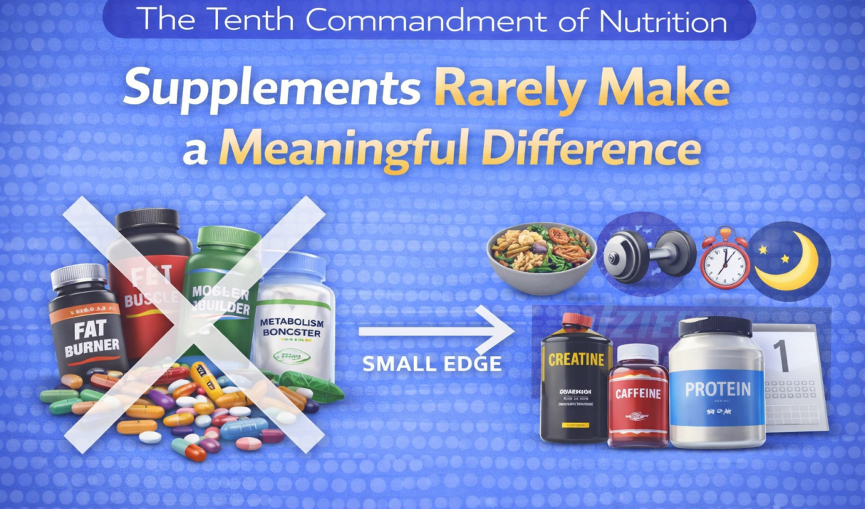 Supplements Are Overrated: What Actually Drives Results