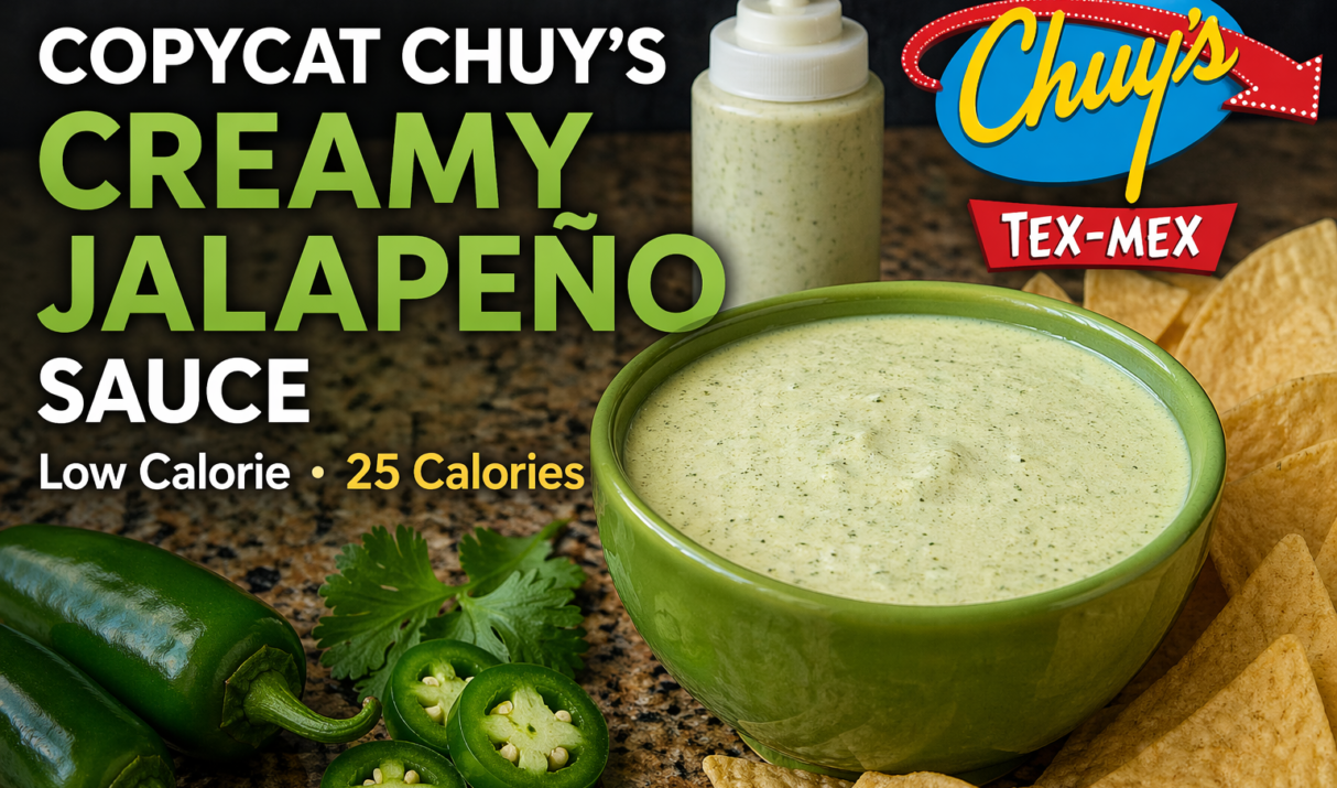 Macro-Friendly Creamy Jalapeño Sauce (Better Than Chuy’s)