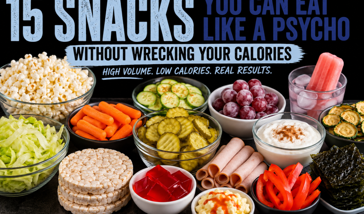 15 Snacks You Can Eat Like a Psycho Without Wrecking Your Calories
