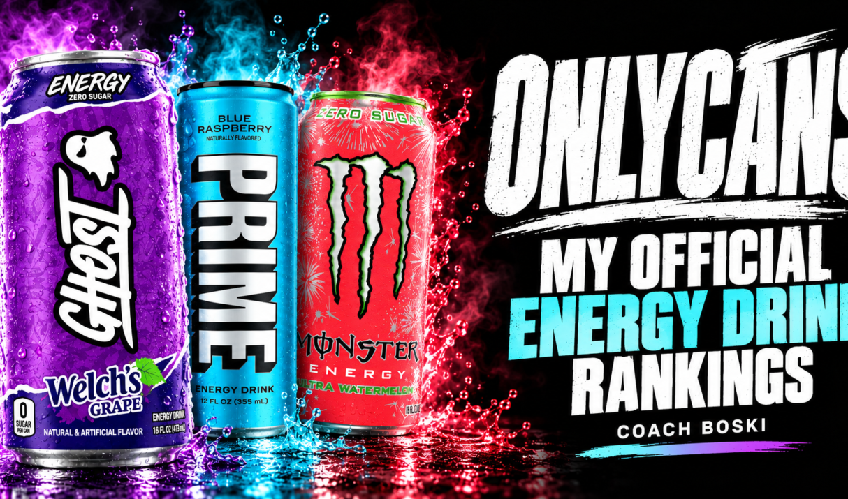 OnlyCans: My Official Energy Drink Rankings